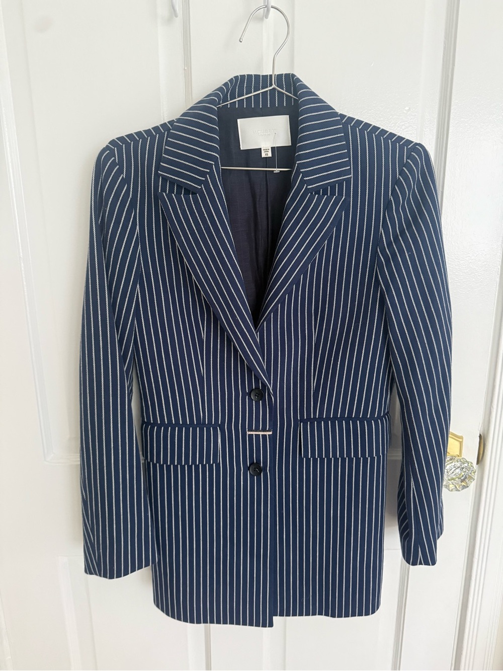 Moussy Vintage Black Jacket with White Label
